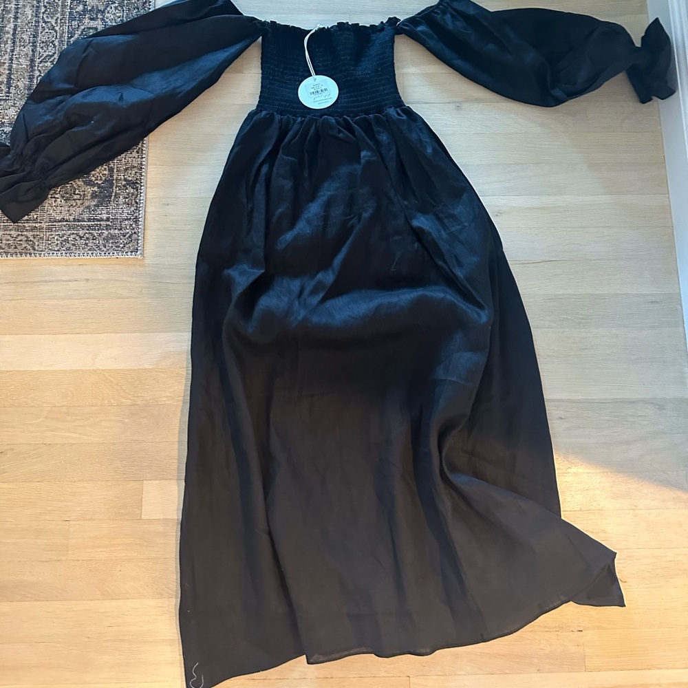 NWOT Petal and Pup MIDI DRESS - BLACK - Picture 3 of 4
